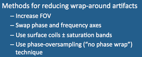 MR wrap-around artifact and FOV