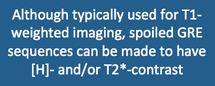 Spoiled GRE contrast