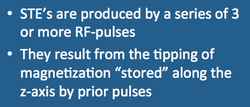 Stimulated Echoes (STE's)