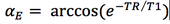 Ernst angle equation