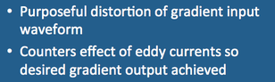 MRI, eddy currents, pre-emphasis, gradients