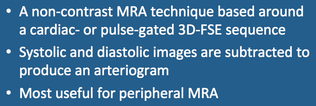 Gated 3D-FSE MRA