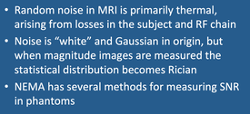 SNR MRI