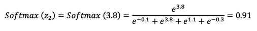 Softmax calculation